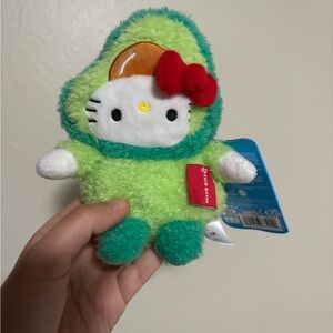 BumBumz Hello Kitty and Friends 4.5” Avocado Plush DEFECT Face Upside Down RARE
